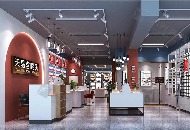 河南濮陽眼鏡店裝修設(shè)計(jì)案例——天晶宮眼鏡店