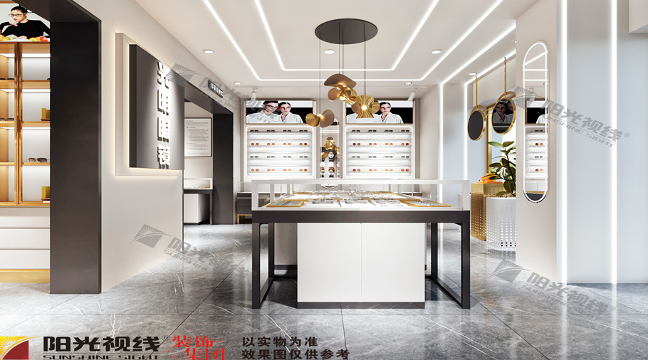 湖南長(zhǎng)沙光明眼鏡店裝修效果圖