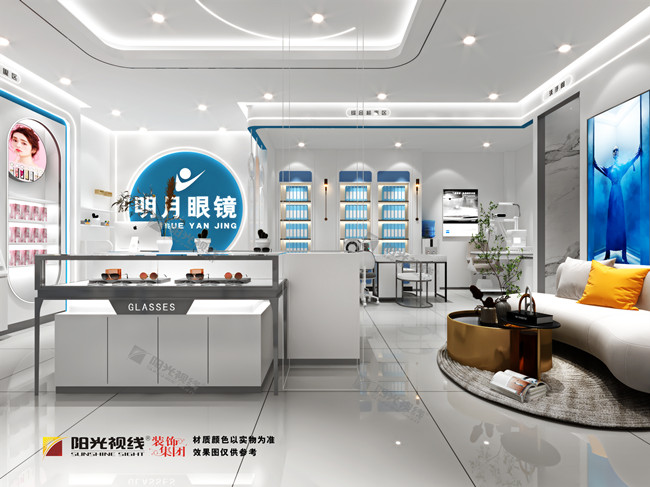 眼鏡店形象背景墻該如何裝修設計？