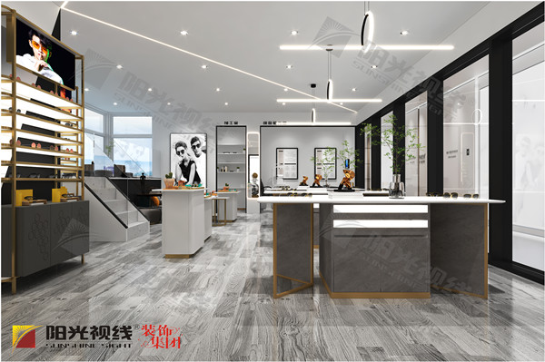 眼鏡店裝修采用黑白灰的色調(diào)搭配怎么樣？
